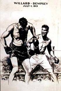 Willard vs. Dempsey drawing