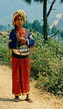 Palong Woman, near Palong Village in Chiang Mai Province, Northern Thailand.