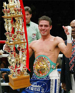 World Boxing Council super bantamweight champion Oscar Larios of Mexico