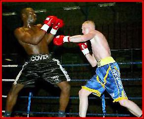 Photograph: Lee Blundell boxing. 