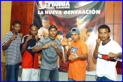 La Nueva generacin del boxeo la componen Breidis Prescott, Hvinson Herrera, Lkar Ramos, Carlos Tmara y Johnatan Prez (de izq a der.). Falta Ral Pinzn.