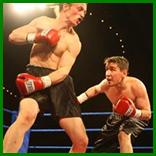 Tony Badea (right) defeats Justin Berger at the Shaw Conference Centre, March 28, 2008.